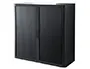 Armoire Paperflow Easyoffice 2 Tablettes Charge 75 kg Structure Noire Rideaux 104x110x41,5cm Coloris Noir/Noir —… — vue 2