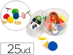 Punaise plastifiée coloris assortis boîte 25 unités — Non classé