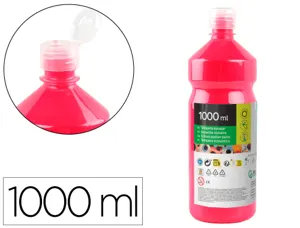 Gouache scolaire liderpapel liquide lavable fermeture sécurité brillante coloris fuchsia flacon 1000ml — Non classé