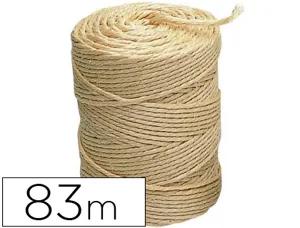 Ficelle sisal écologique liderpapel 3 fils idéal colis tra  vaux manuels décoration rouleau 1/2kg longueur 83m écru — Non…