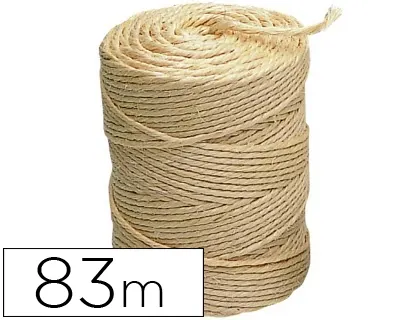 Ficelle sisal écologique liderpapel 3 fils idéal colis tra vaux manuels décoration rouleau 1/2kg longueur 83m écru — Non…