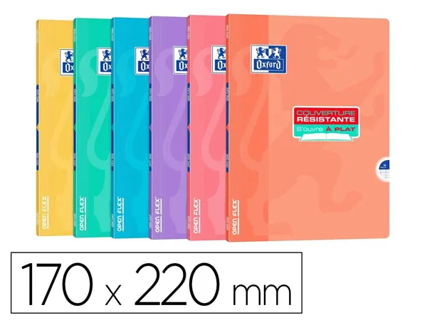 Cahier hamelin openflex pastel agrafe 170x220 96      pages optik paper seyes — Non classé