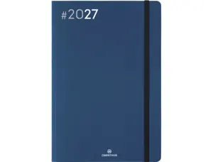 Agenda oberthur semainier 25 fsc flex 1 semaine sur 2      pages 16x24cm 128p coloris    marine — Non classé