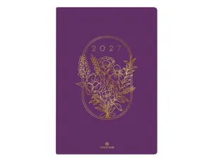 Agenda oberthur semainier 25 fsc astoria 1 semaine/2 pages 16x24 cm 128p coloris violet — Non classé