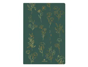 Agenda oberthur semainier 25 fsc astoria 1 semaine sur 2   pages 16x24cm 128p coloris    vert — Non classé