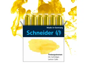 Cartouche encre schneider coloris lemon cake pastel     boite 6 unites — Non classé