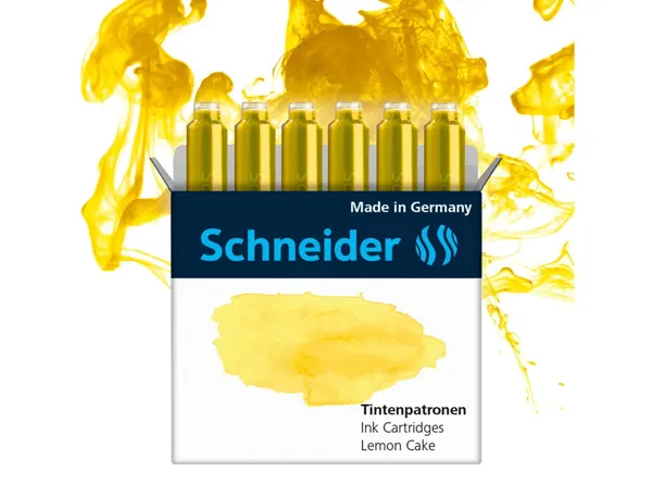 Cartouche encre schneider coloris lemon cake pastel     boite 6 unites — Non classé