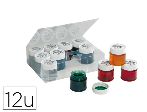 Vernis vitrail o'color 50ml base eau sans solvent coloris assortis coffret 12 unites — Non classé