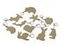 Porte-Cles O'color Bois A Decorer Formes Animaux 7cm Sachet 10 Unites, LA FRANÇAISE DES COULEURS — Activités… — vue 2