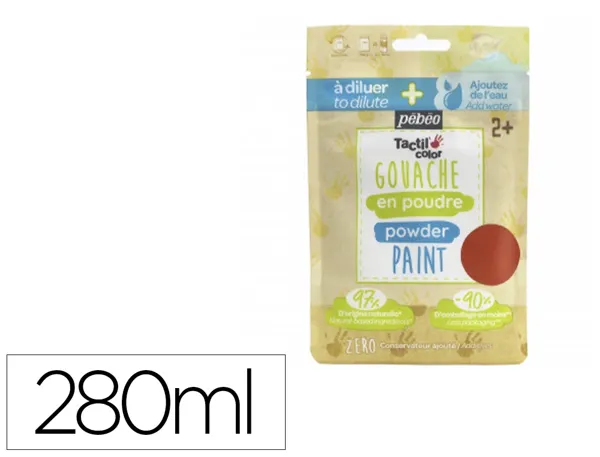 Gouache pebeo tactilcolor poudre a diluer 2 en 1        gouache doigt 280ml gouache   liquide 500ml coloris orange — Non…