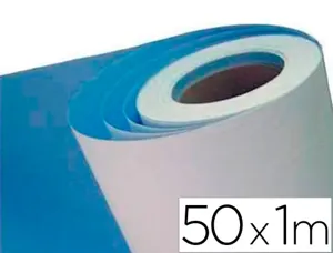 Rouleau riplast papier a peindre resistant humidite certifiefsc 1 face blanche/1 face bleu50x1m 120gr — Non classé