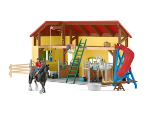 Boite de jeux schleich farm world ecurie avec grenier a   foin et animaux — Non classé