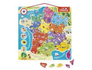 Puzzle interdacta carte de france magnetique 93 pcs      36x36cm — Non classé