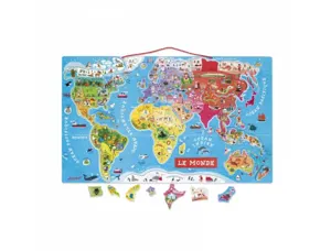 Puzzle interdacta carte du monde magnetique 92 pcs       77x46cm — Non classé