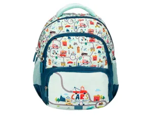Sac a dos liderpapel scolaire voiture 350x110x270mm coloris vert d'eau — Non classé