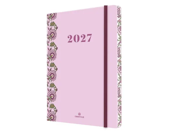 Agenda oberthur merida semainier 15 1 semaine/2      pages 10x15cm 128p fsc        coloris rose — Non classé
