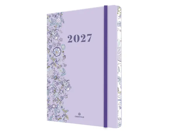 Agenda oberthur merida semainier 15 1 semaine/2      pages 10x15cm 128p fsc        coloris lilas — Non classé