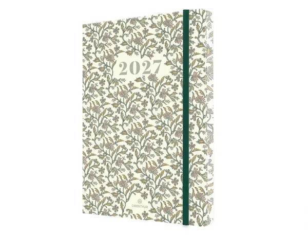 Agenda oberthur merida semainier 15 1 semaine/2      pages 10x15cm 128p fsc        coloris jaune pale — Non classé