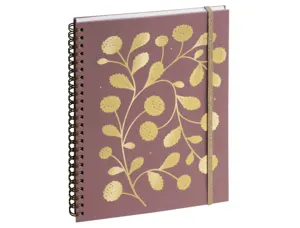 Agenda exacompta 2027 semainier bureau horizons 20s vegetal rose 15x21cm — Non classé
