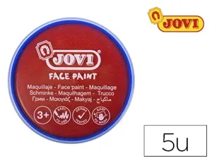 Maquillage jovi face paint en crème de 20ml couleur rouge étui de 5 galets — Non classé