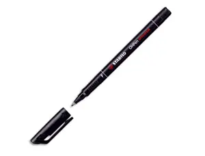Stylo-feutre stabilo ohp pen soluble pointe fine 0.7mm multi-supports effaçable grip ergonomique coloris noir — Non classé