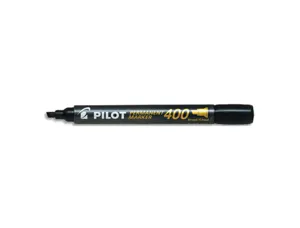 Marqueur pilot 400 permanent pointe biseautée large séchage instantané coloris noir — Non classé
