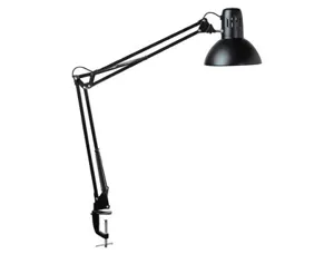 Luminaire bureau maulstudy surpince tete et bras metal      hauteur 44cm bras 35cm tete   diam. 17cm coloris noir — Non…