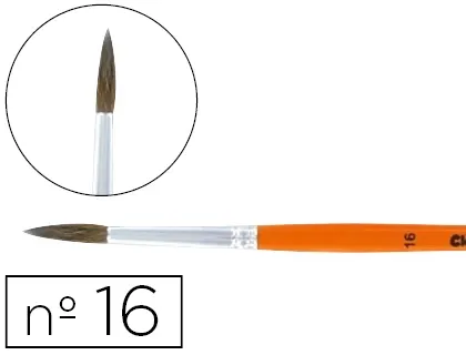 Pinceau cléopâtre nº16 poils de poney bois fsc vernis protecteur — Non classé