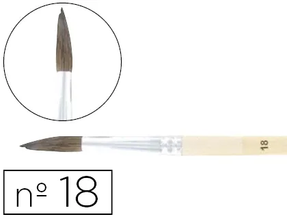 Pinceau cléopâtre nº18 petit gris mélangé bois fsc vernis protecteur — Non classé