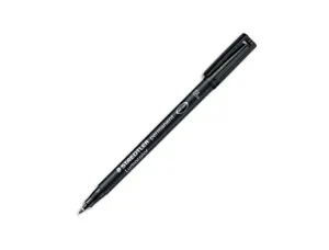 Stylo-feutre staedtler lumocolor permanent pointe fine 0.6mm multi-supports séchage immédiat résistant eau coloris noir —…
