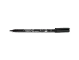 Stylo-feutre staedtler lumocolor permanent pointe extra fine multi-supports séchage immédiat résistant eau coloris noir —…
