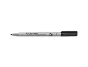 Stylo-feutre staedtler lumocolor soluble écriture fine 0.6mm multi-supports effaçable coloris noir — Non classé