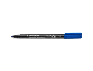 Stylo-feutre staedtler lumocolor permanent pointe moyenne multi-supports séchage immédiat résistant eau coloris bleu — Non…