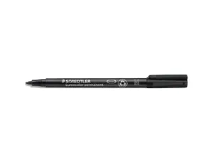 Stylo-feutre staedtler lumocolor permanent pointe moyenne multi-supports séchage immédiat résistant eau coloris noir — Non…