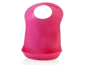 Jeu miniland bavoir plastique translucide 31 cm hauteur rose — Non classé