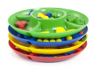 Jeu miniland plateau rangement 5 compartiments 26 cm diamètre — Non classé
