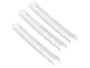 Reliure métallique fellowes relieur pas 3:1 34 boucles a4 9/16 in diamètre 14.3mm coloris blanc boîte 100 unités — Non classé