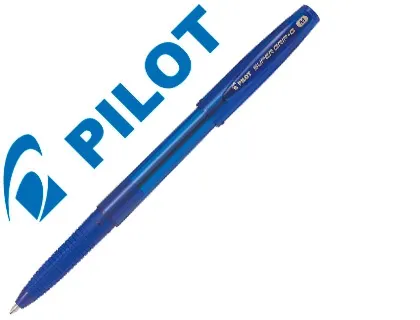 Stylo-bille pilot super grip g cap pointe moyenne coloris bleu — Non classé
