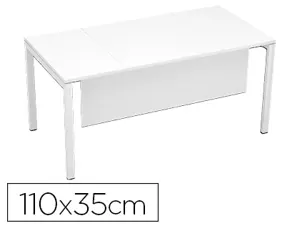 Table voile de fond paperflow 110x35cm coloris blanc/blanc — Non classé