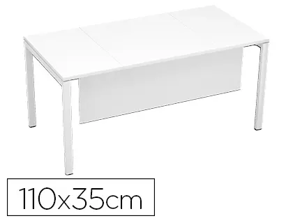 Table voile de fond paperflow 110x35cm coloris blanc/blanc — Non classé