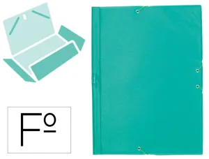 Chemise liderpapel carton rembordé dos flexible a4+ 320x240mm 3 rabats élastique coloris vert pistache — Non classé