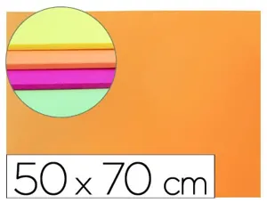 Plaque mousse liderpapel 50x70cm 60g/m2 épaisseur 1.5mm unicolore orange fluorescent — Non classé