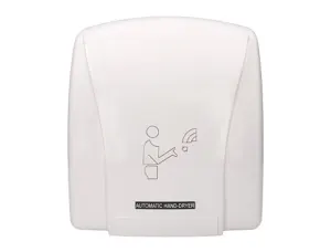 Sèche-mains q-connect électrique détecteur mouvement 240x205x256mm puissance 900w 220v coloris blanc — Non classé