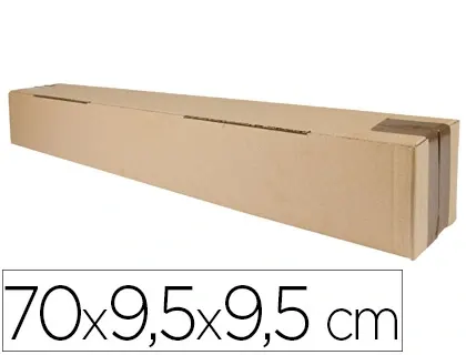 Tube d'expedition carre q-connect carton 700x95x95mm 3mm epaisseur grande resistance protection objets cylindriques — Non…