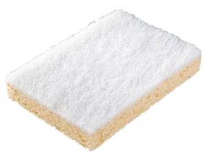 Éponge récurante gm double face blanche nettoyage surfaces délicates 13x9cm — Non classé
