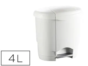 Poubelle hygiénique pédale + bac intérieur amovible idéale salle de bains 4l — Non classé