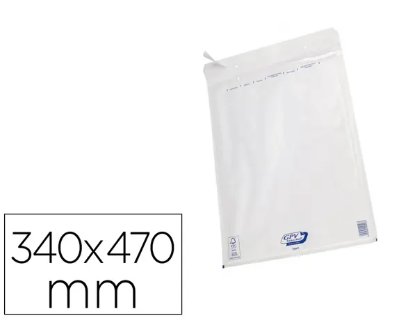 Pochette gpv bulles air kraft blanc 75g 340x470mm k boîte 50 unités — Non classé