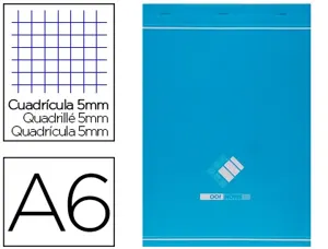 Bloc agrafé conquerant sept a6 10,5x14,8cm couverture pellicullée 100feurilles détachables 60g 5x5mm coloris blanc — Non…