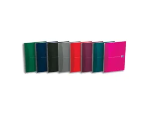 Cahier spirale oxford office essentials couverture pelliculée a4 100 pages séyès règle marque-page coloris assortis — Non…