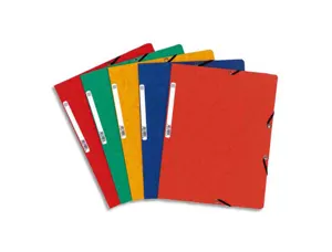 EXACOMPTA Chemise à élastiques, A4, en carton, assorti — Chemises & trieurs